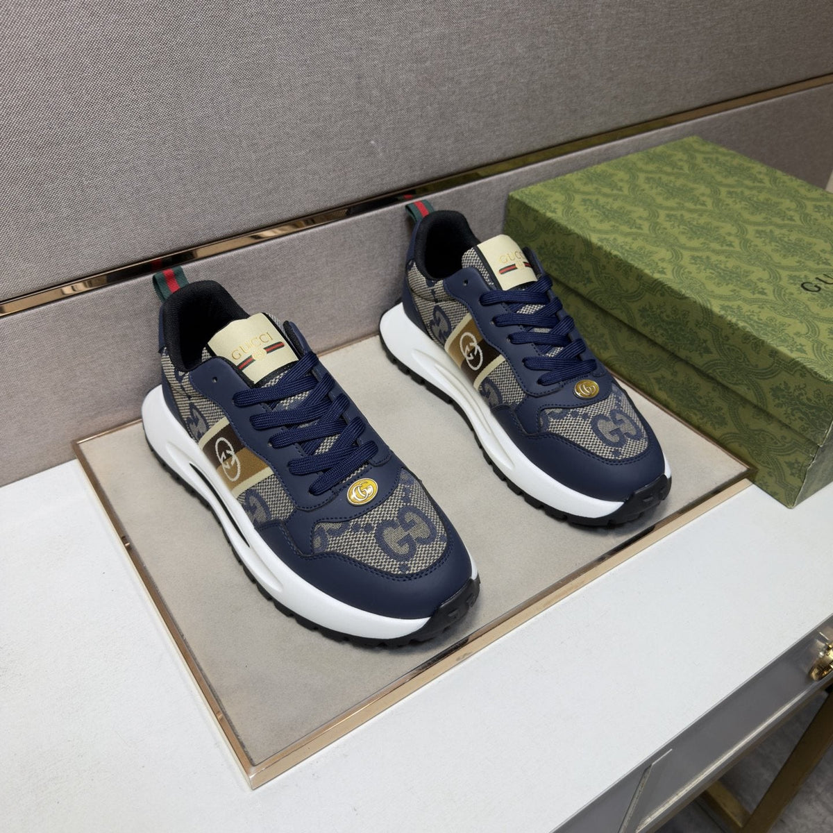 Gucci Patterned Low-Top Sneakers