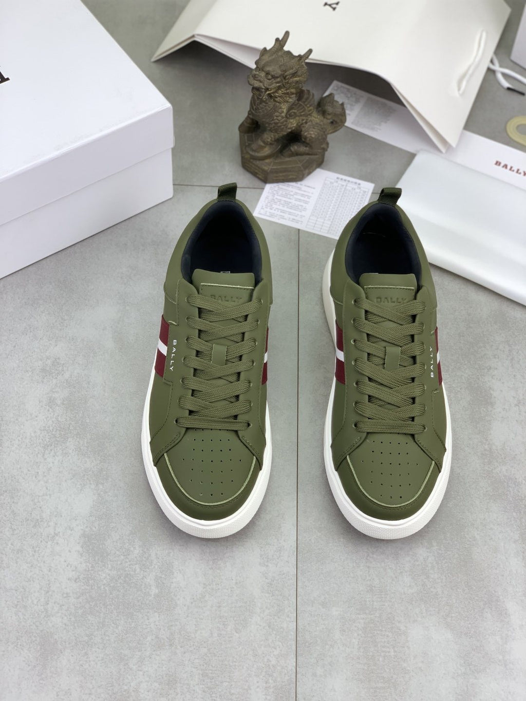 Bally Double-Stripe Low-Top Sneakers