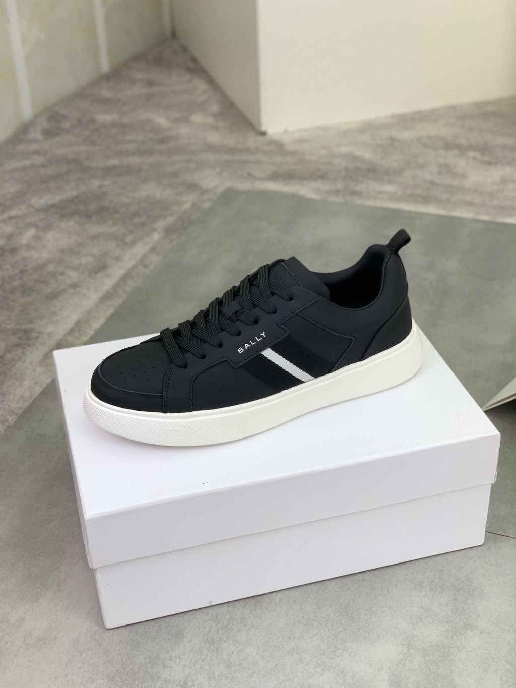 Bally Double-Stripe Low-Top Sneakers