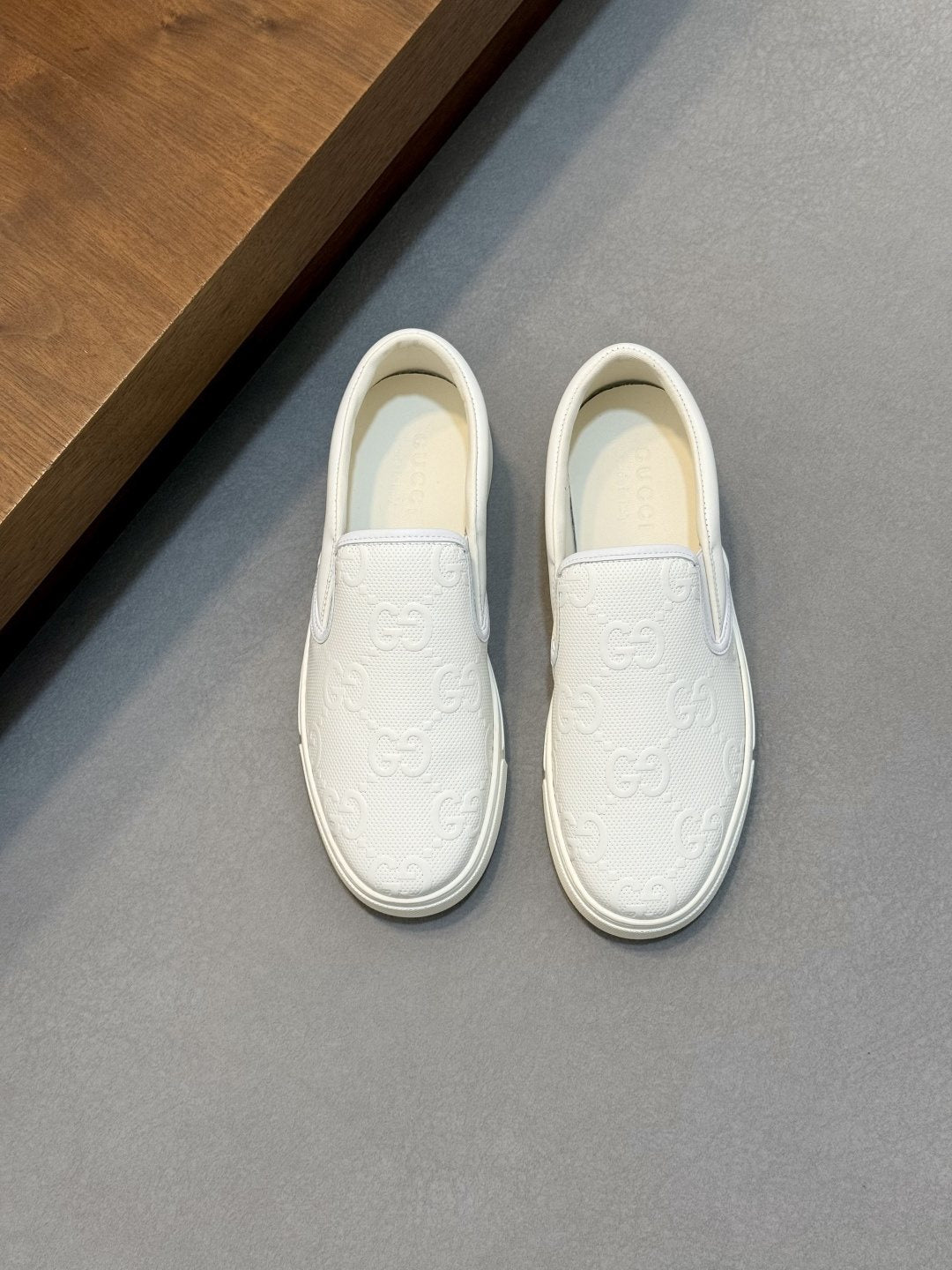 Gucci Embossed Slip-On Sneakers